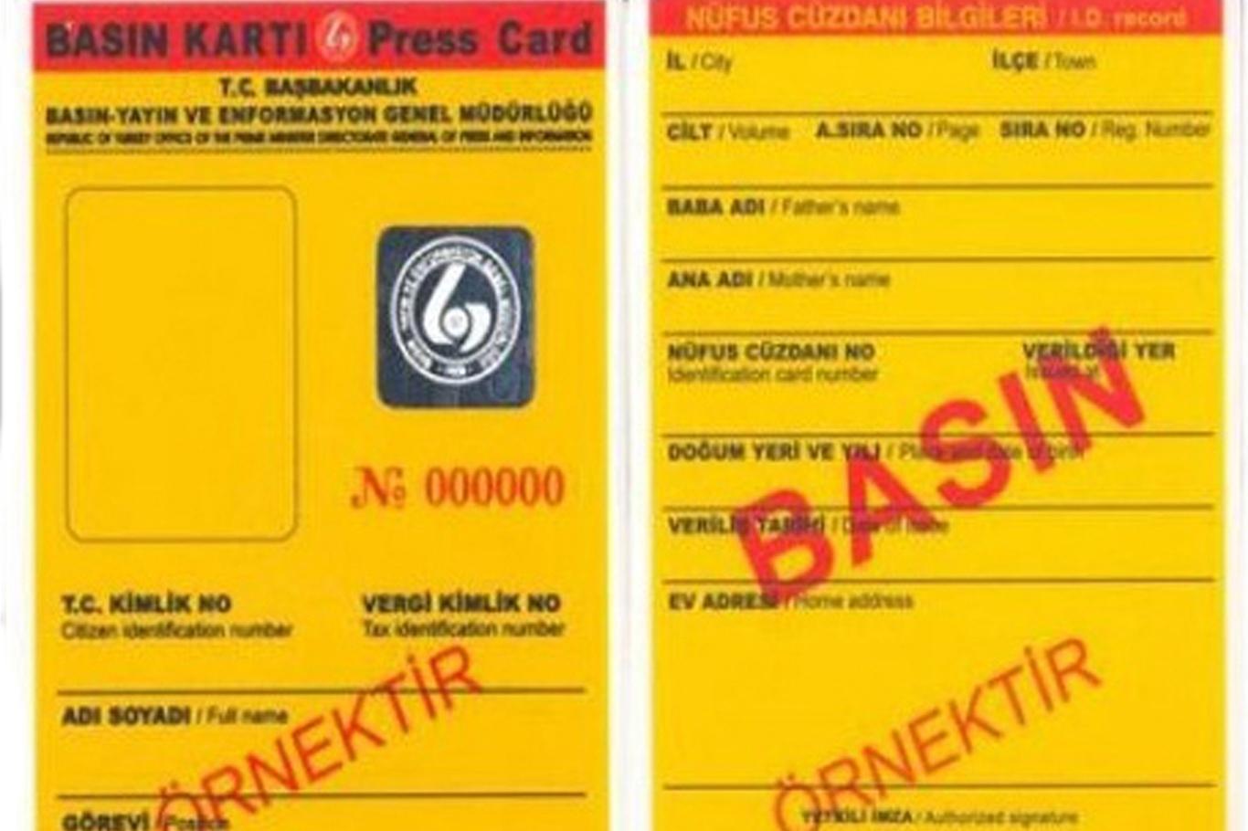 Basın kartı almaya hak kazananlar açıklandı Basın kartı almaya hak kazananlar açıklandı
